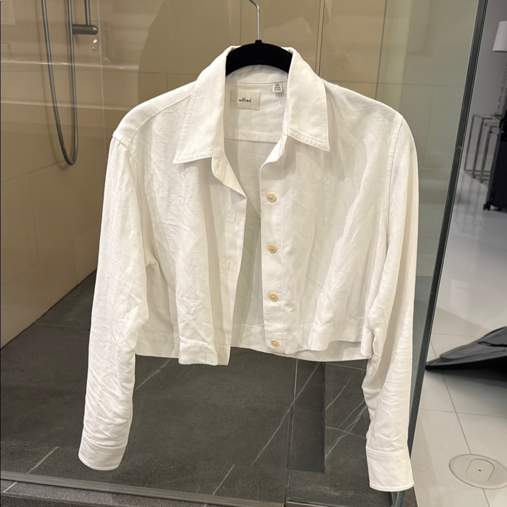 Wilfred White Button Down Shirt